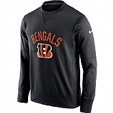 Men's Cincinnati Bengals Nike Black Sideline Circuit Performance Sweatshirt,baseball caps,new era cap wholesale,wholesale hats